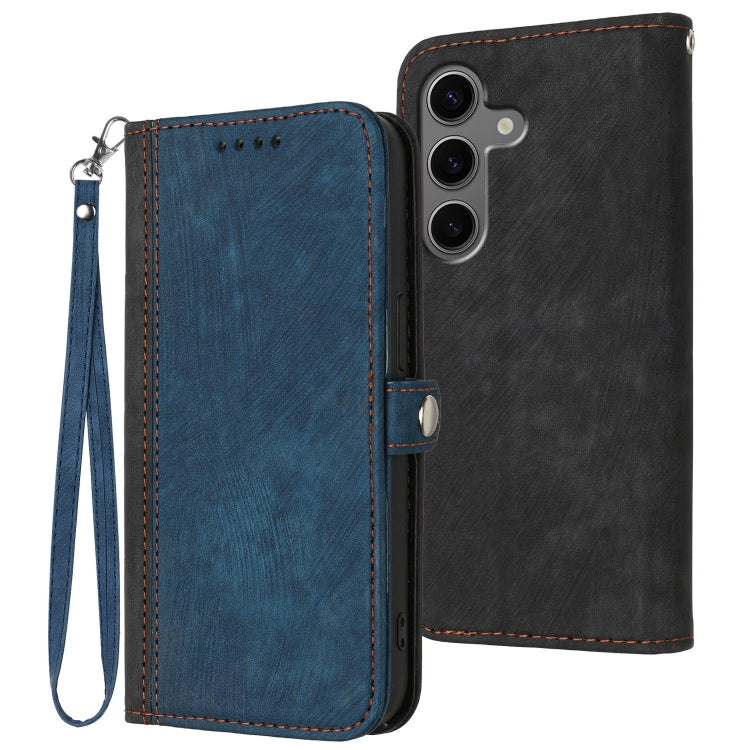 Side Buckle Double Fold Hand Strap Leather Phone Case