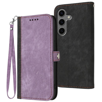 Side Buckle Double Fold Hand Strap Leather Phone Case