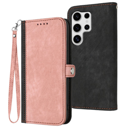 Side Buckle Double Fold Hand Strap Leather Phone Case