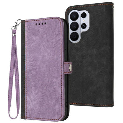 Side Buckle Double Fold Hand Strap Leather Phone Case