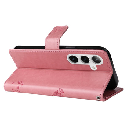 Tree & Cat Embossed Pattern Flip Leather Phone Case