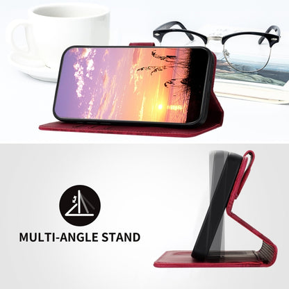 Elephant Head Embossed Phone Leather Case with Lanyard