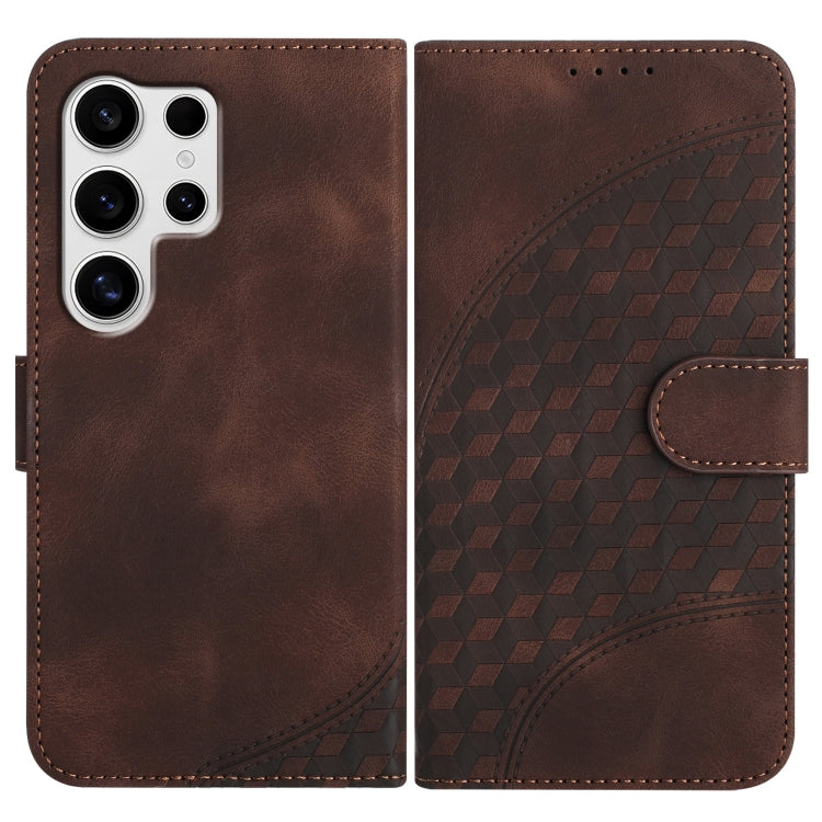 Elephant Head Embossed Phone Leather Case with Lanyard