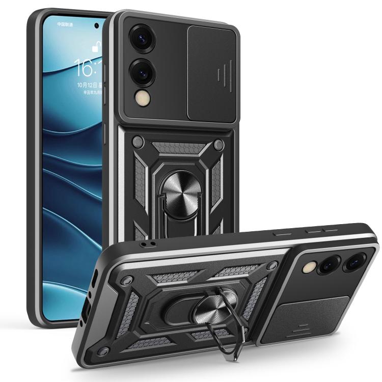 Sliding Camera Cover Design TPU+PC Phone Case