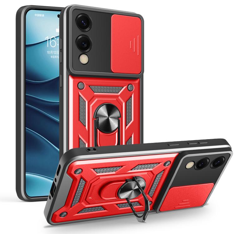 Sliding Camera Cover Design TPU+PC Phone Case