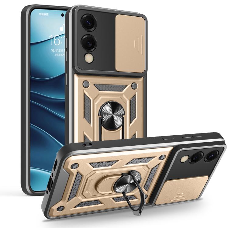 Sliding Camera Cover Design TPU+PC Phone Case