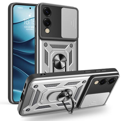 Sliding Camera Cover Design TPU+PC Phone Case