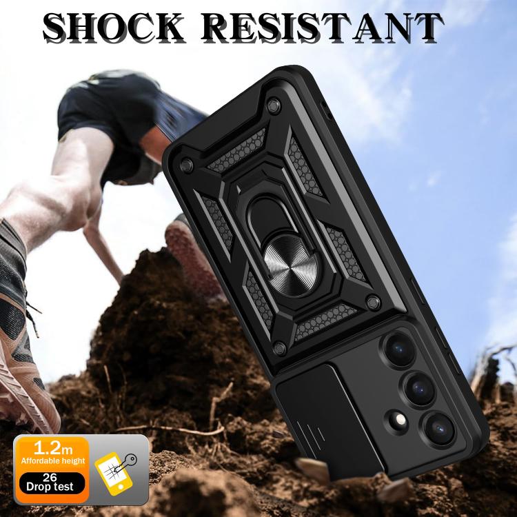 Sliding Camera Cover Design TPU+PC Phone Case