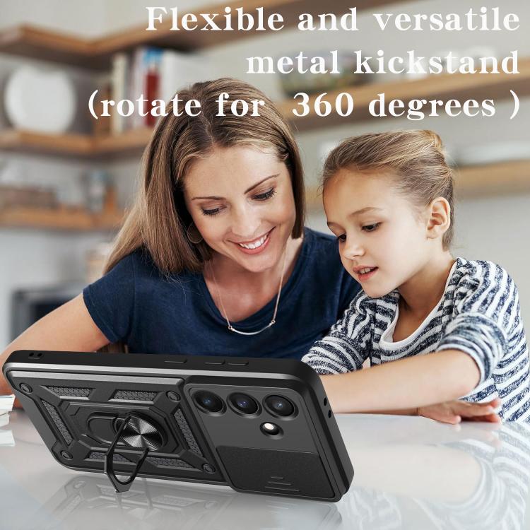 Sliding Camera Cover Design TPU+PC Phone Case