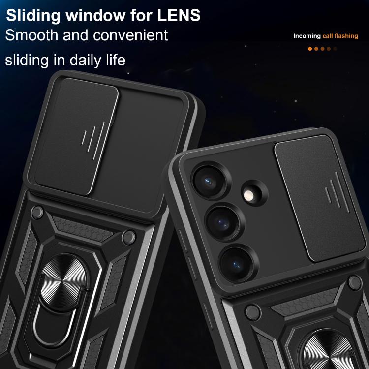 Sliding Camera Cover Design TPU+PC Phone Case