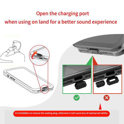 RedPepper Transparent Dot IP68 Waterproof Triple-proof MagSafe Phone Case