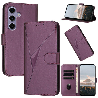 Triangle Pattern Buckle Clasp Leather Phone Case