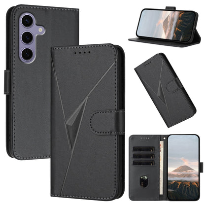 Triangle Pattern Buckle Clasp Leather Phone Case