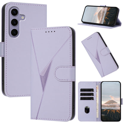 Triangle Pattern Buckle Clasp Leather Phone Case