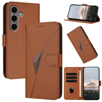 Triangle Pattern Buckle Clasp Leather Phone Case