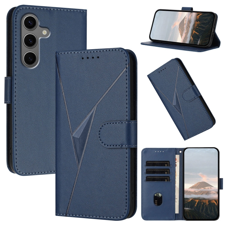 Triangle Pattern Buckle Clasp Leather Phone Case