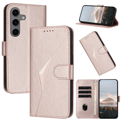 Triangle Pattern Buckle Clasp Leather Phone Case