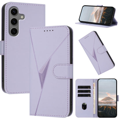 Triangle Pattern Buckle Clasp Leather Phone Case