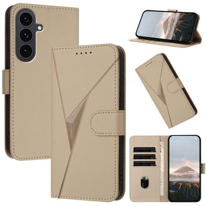 Triangle Pattern Buckle Clasp Leather Phone Case