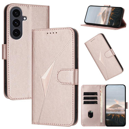 Triangle Pattern Buckle Clasp Leather Phone Case