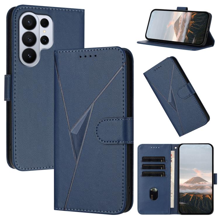 Triangle Pattern Buckle Clasp Leather Phone Case