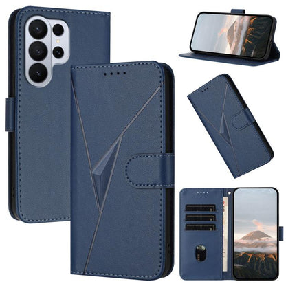Triangle Pattern Buckle Clasp Leather Phone Case