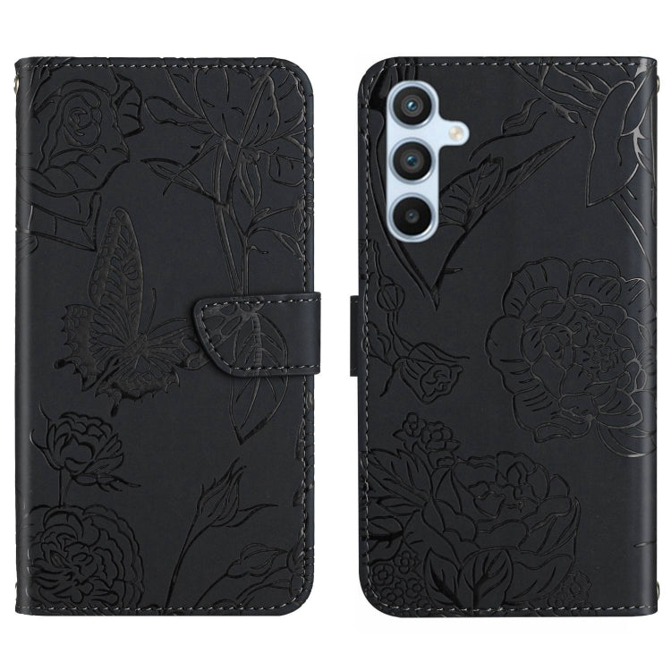 Skin Feel Butterfly Embossed Flip Leather Phone Case