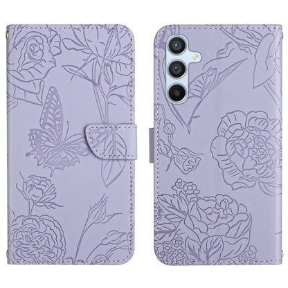Skin Feel Butterfly Embossed Flip Leather Phone Case