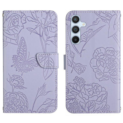Skin Feel Butterfly Embossed Flip Leather Phone Case