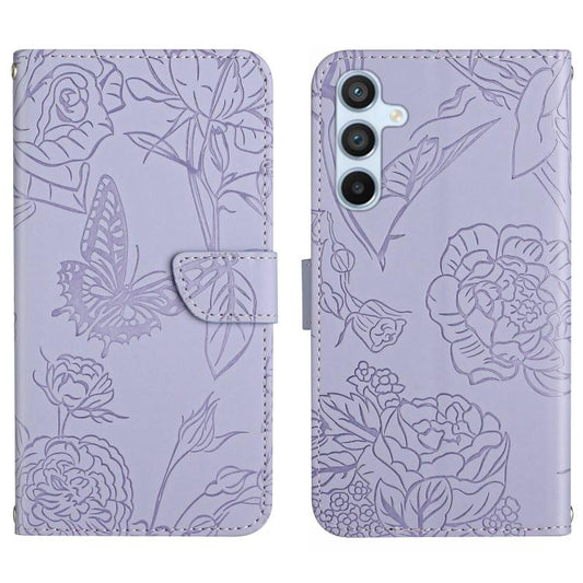 Skin Feel Butterfly Embossed Flip Leather Phone Case