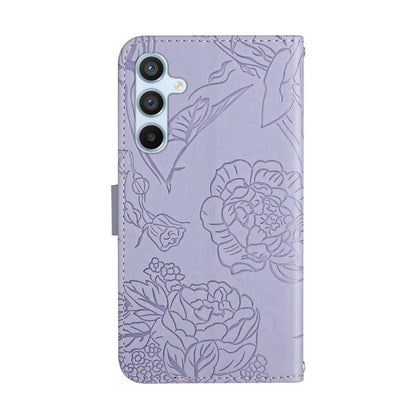 Skin Feel Butterfly Embossed Flip Leather Phone Case