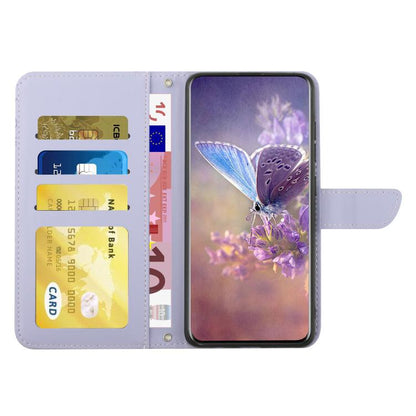 Skin Feel Butterfly Embossed Flip Leather Phone Case