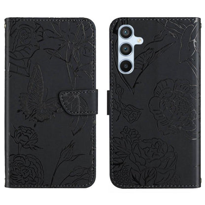 Skin Feel Butterfly Embossed Flip Leather Phone Case