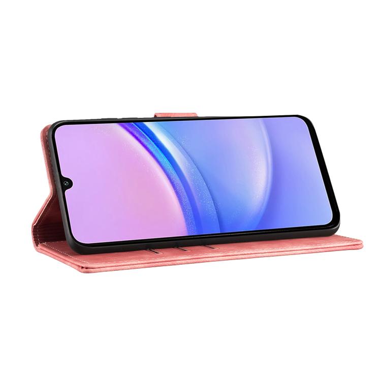 Pen Heart Cat Embossed Leather Phone Case