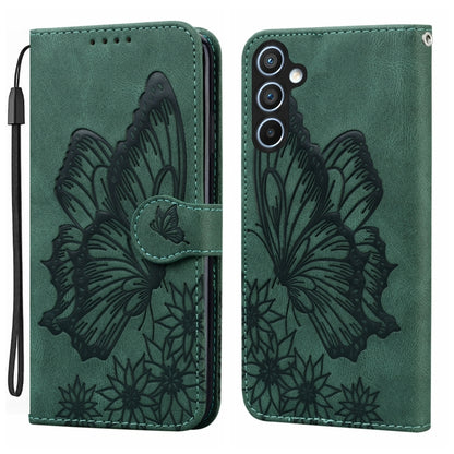 Retro Skin Feel Butterflies Embossing Horizontal Flip Leather Phone Case