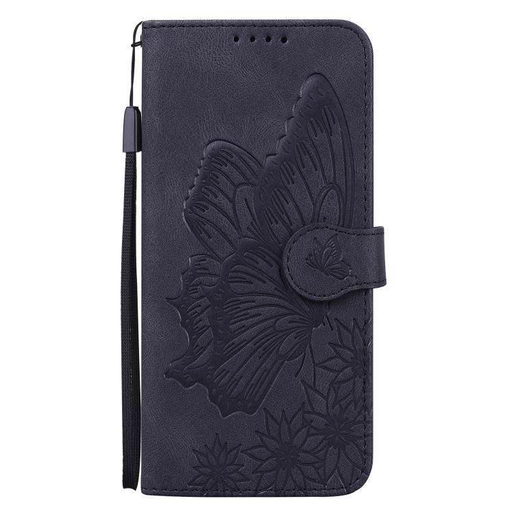Retro Skin Feel Butterflies Embossing Horizontal Flip Leather Phone Case