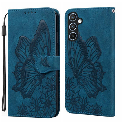 Retro Skin Feel Butterflies Embossing Horizontal Flip Leather Phone Case