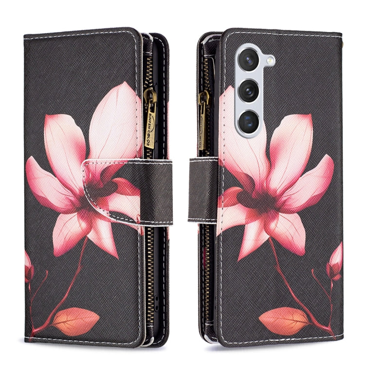 Colored Drawing Pattern Zipper Leather Phone Case