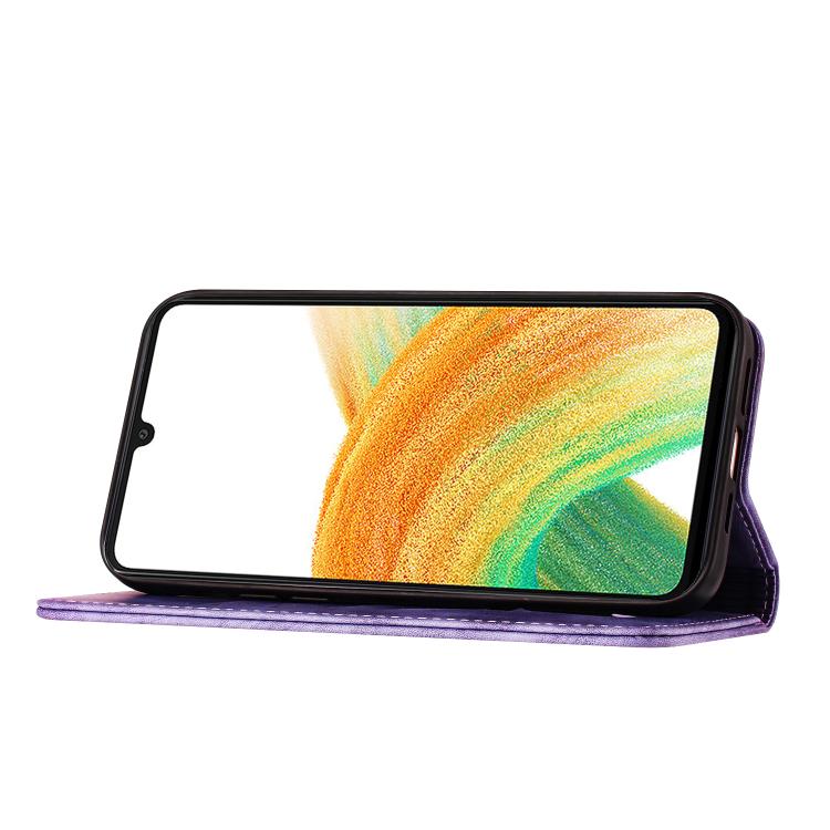 Butterfly Cat Embossing Flip Leather Phone Case