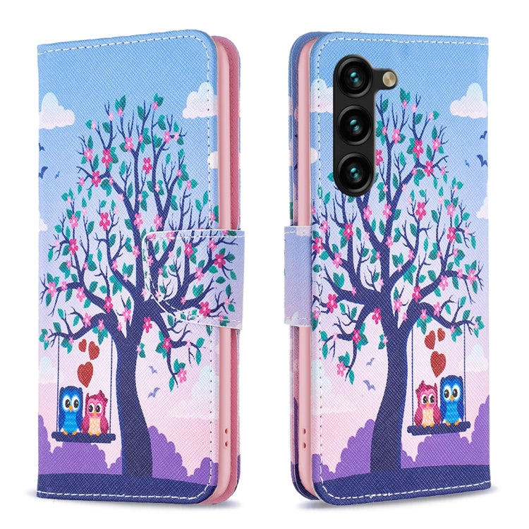 Colored Drawing Pattern Leather Phone Case