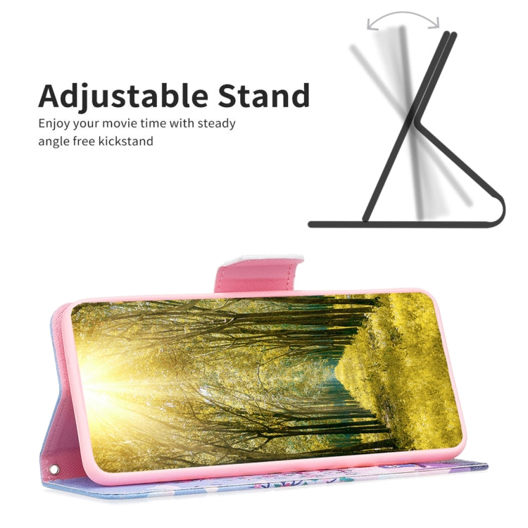 Colored Drawing Pattern Leather Phone Case