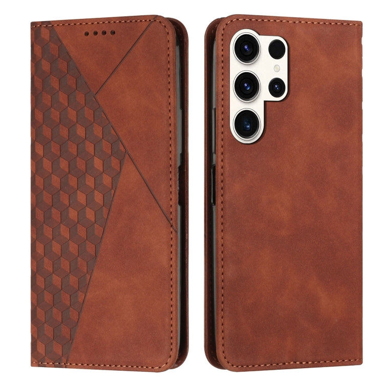 Diamond Splicing Skin Feel Magnetic Leather Phone Case