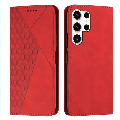 Diamond Splicing Skin Feel Magnetic Leather Phone Case