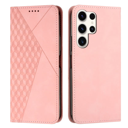 Diamond Splicing Skin Feel Magnetic Leather Phone Case