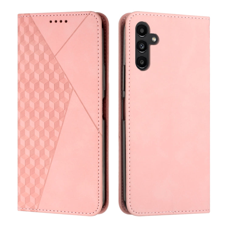 Diamond Splicing Skin Feel Magnetic Leather Phone Case