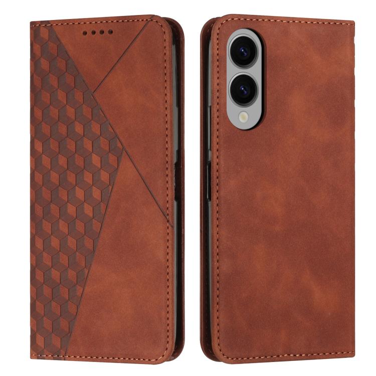 Diamond Splicing Skin Feel Magnetic Leather Phone Case