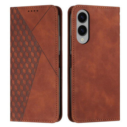 Diamond Splicing Skin Feel Magnetic Leather Phone Case