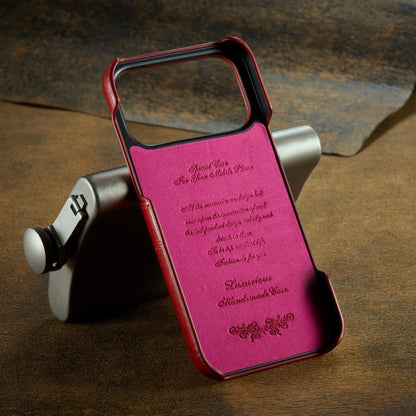 Fierre Shann Retro Oil Wax Texture Card Slots PU Leather Phone Case