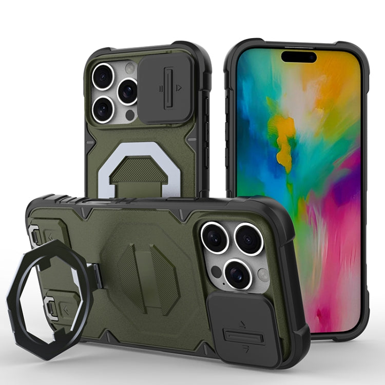 Camera Shield Armor MagSafe Holder Phone Case with Strap