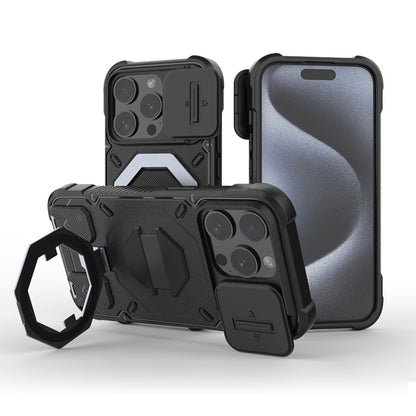 Camera Shield Armor MagSafe Holder Phone Case with Strap